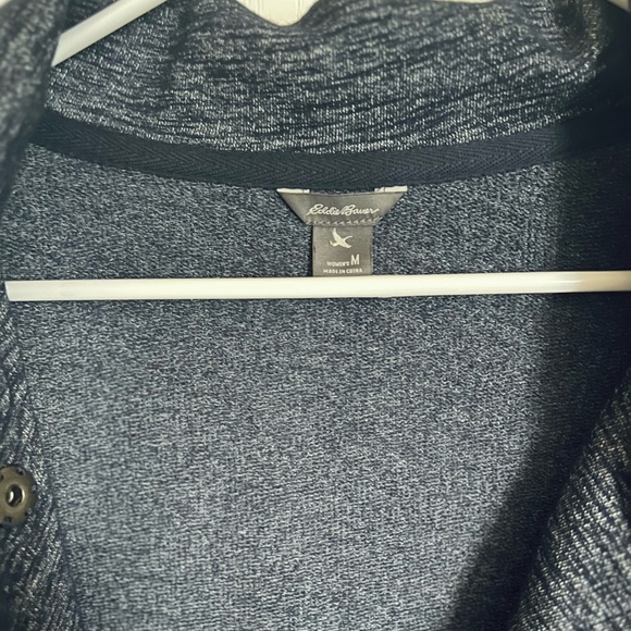 Eddie Bauer Charcoal Blue Knit Cardigan - Picture 5 of 8